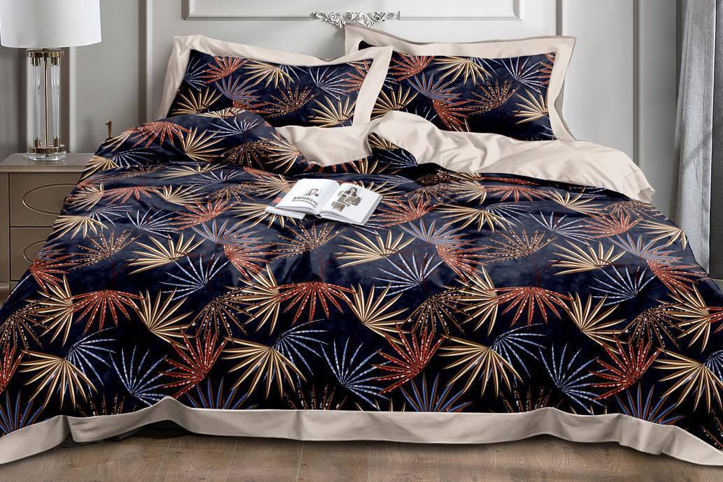 

Комплект постельного белья Qili Home Textile ранфорс №R1017 Полуторный 150х220 разноцветный