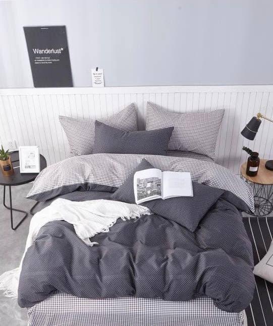 

Комплект постельного белья Qili Home Textile Сатин №Rsp1605R Евро 200х220 Серый с светло серым