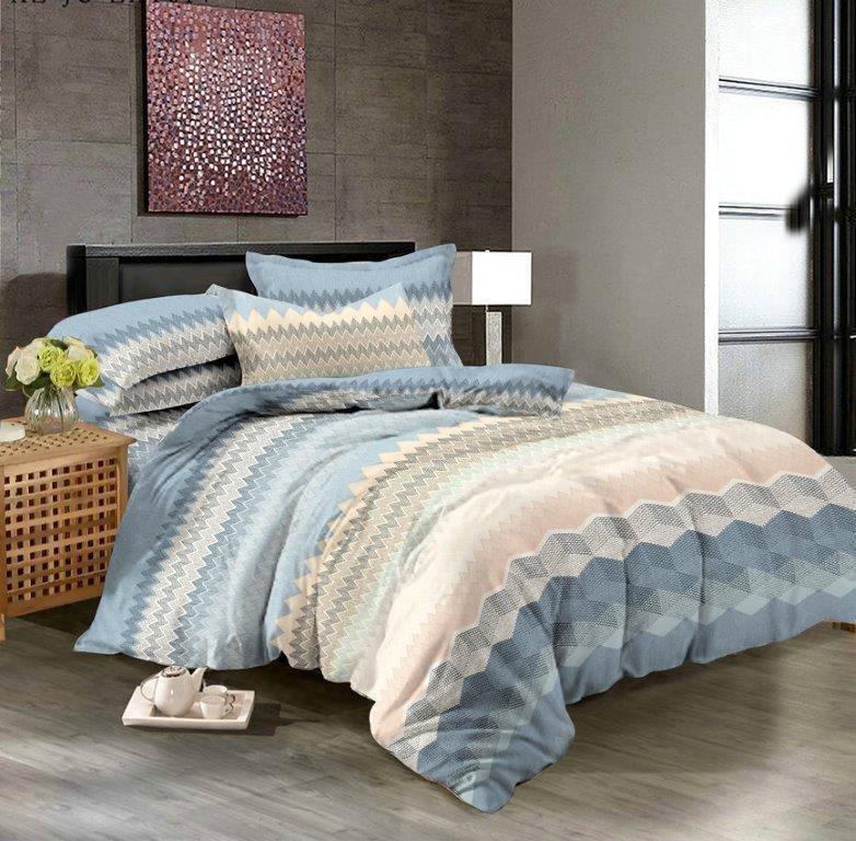 

Комплект постельного белья Qili Home Textile ранфорс №R1011 Евро разноцветный 200х220