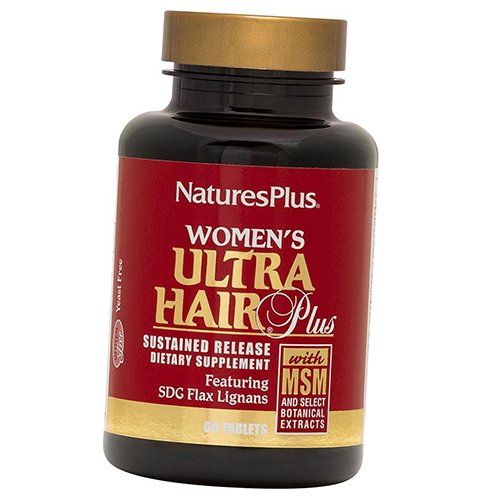 

Женские Витамины для волос, Ultra Hair for Women, Nature's Plus 60таб (36375086)