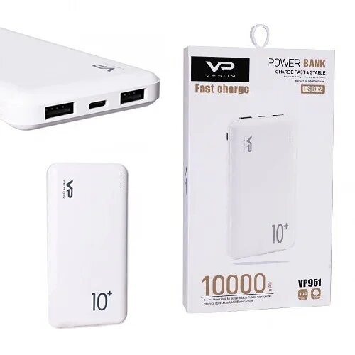 

Повербанк Power bank Veron VR 951 10000 mAh 2хUSB Type-C
