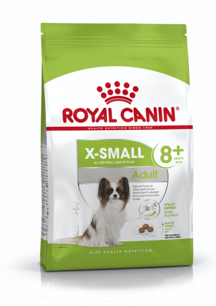 

Сухой корм Royal Canin X-Small Adult 8+ для собак мелких пород весом до 4 кг старше 8 лет 1.5 кг (3182550831345)