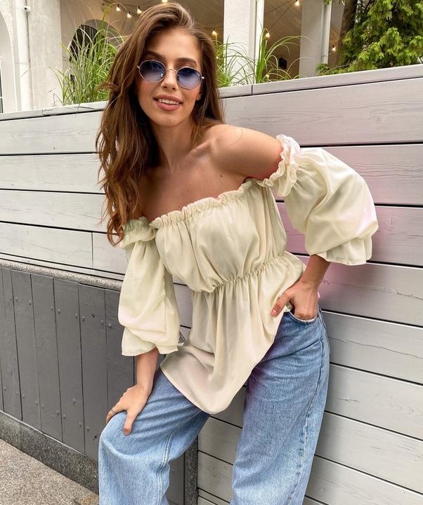 

Блузка G&M k-81785 универсальный - Размер цвет бежевый, Блузка G&M k-81785 универсальный 42-46 Размер цвет бежевый