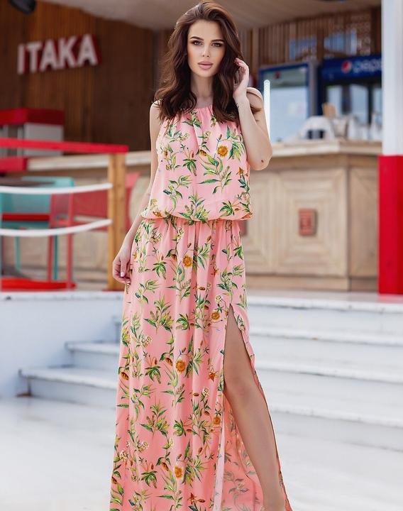 

Платье G&M k-81848 универсальный - Размер цвет пудра, Платье G&M k-81848 универсальный 42-46 Размер цвет пудра