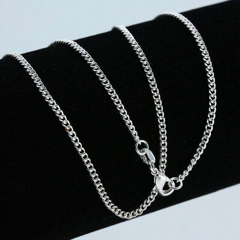 

Серебряная цепь для мужчин и женщин 925 проба, 75 см Fasion Jewelry