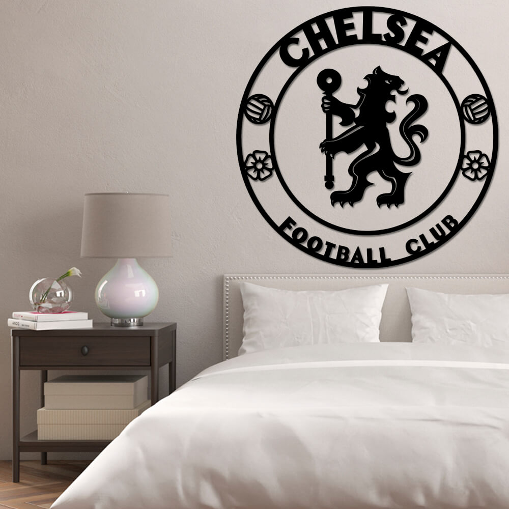 

Панно из дерева Born for Art ФК Chelsea 90х90 см Черное