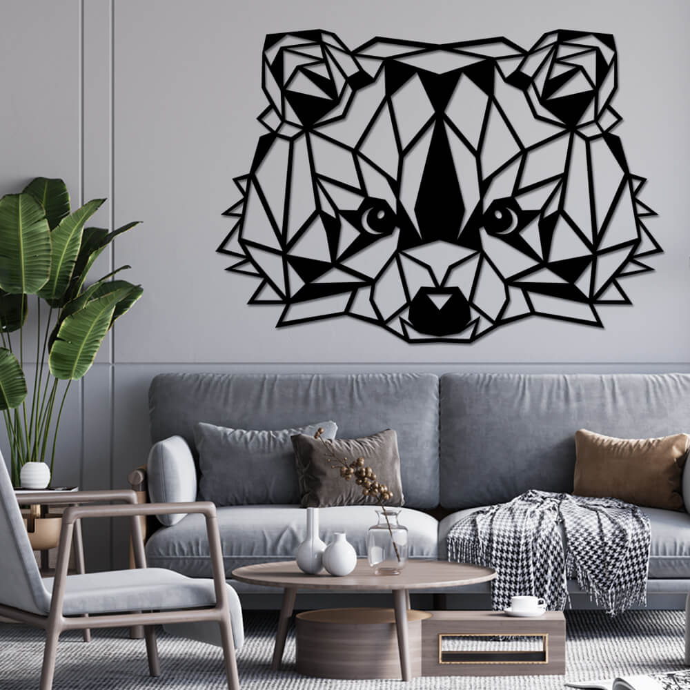

Панно из дерева Born for Art Енот 145х100 см Черное
