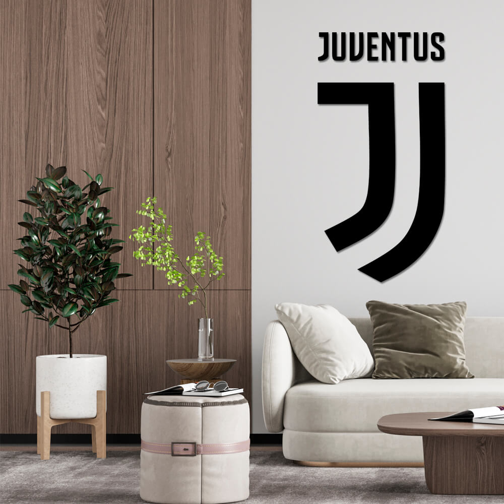 

Панно из дерева Born for Art ФК Juventus 115х59 см Черное