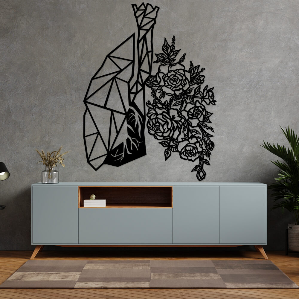 

Панно из дерева Born for Art Цветы в легких 115х87 см Черное