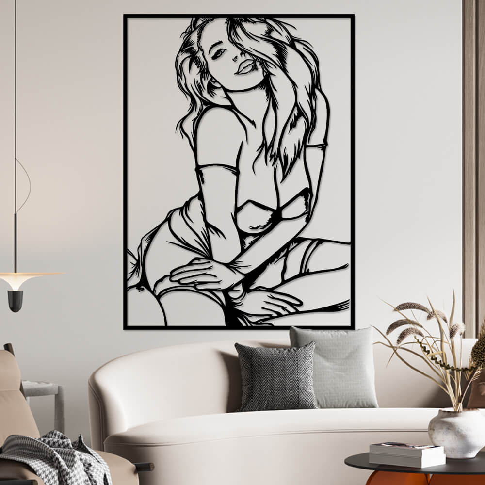 

Панно из дерева Born for Art Нежность... 145х100 см Черное