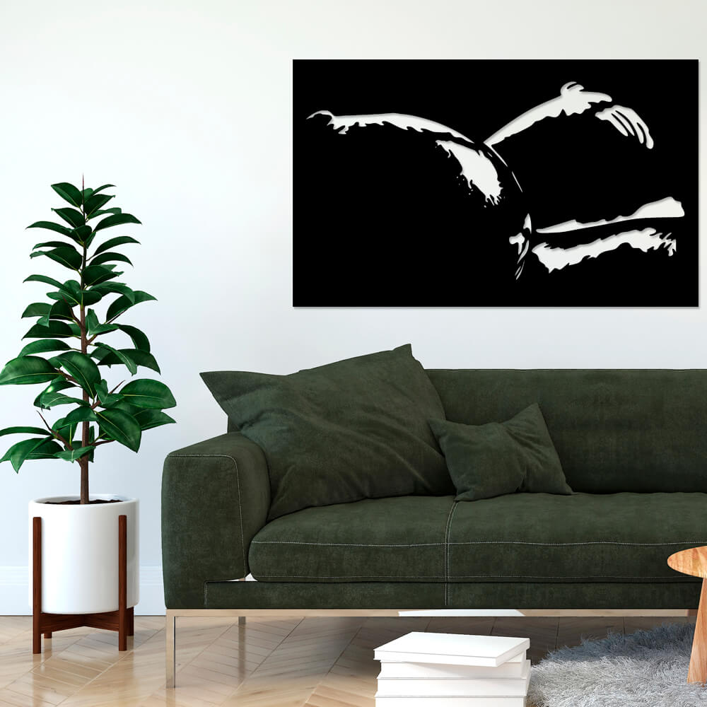 

Панно из дерева Born for Art Вижу их в темноте 145х89 см Черное