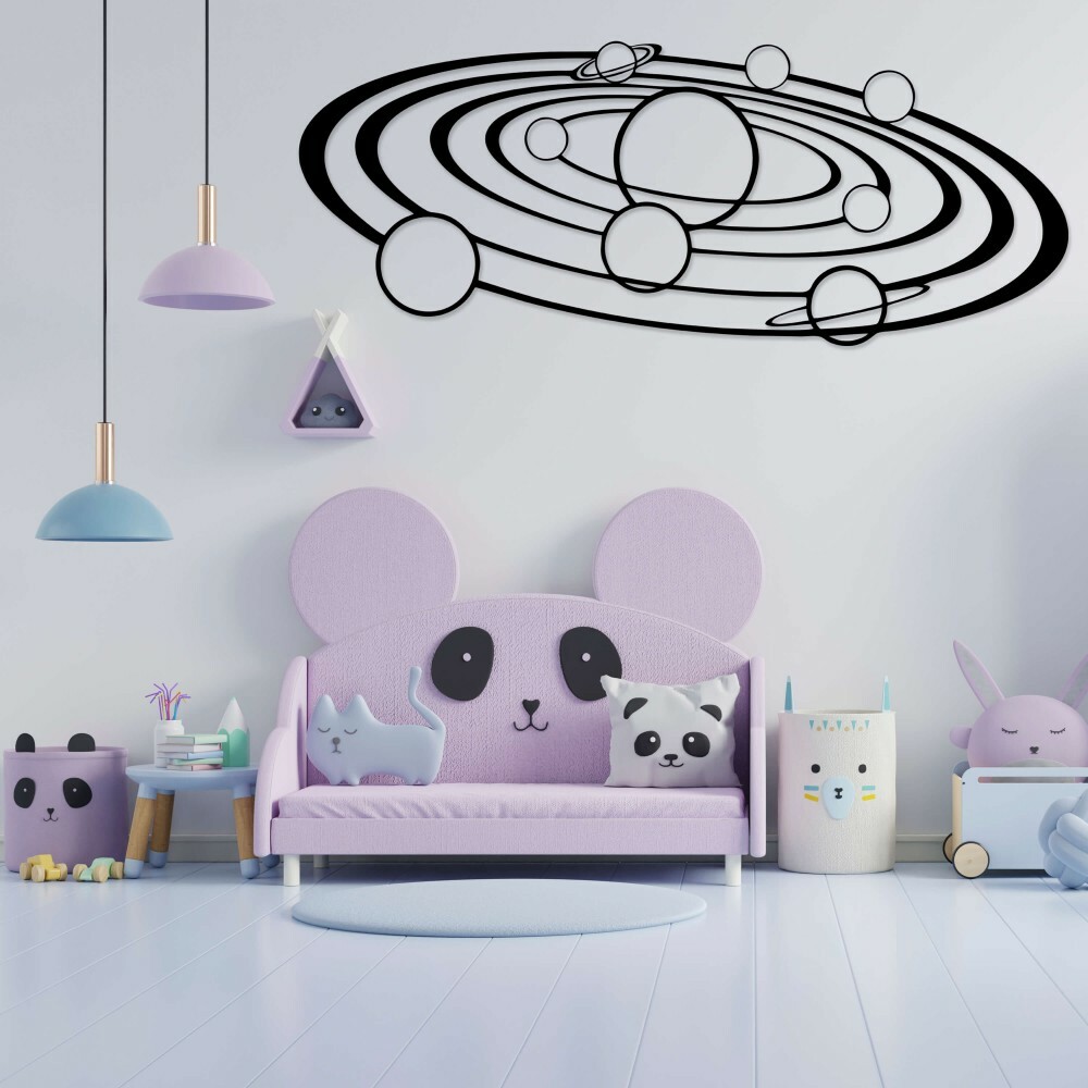 

Панно из дерева Born for Art Вселенная 145х57 см Черное