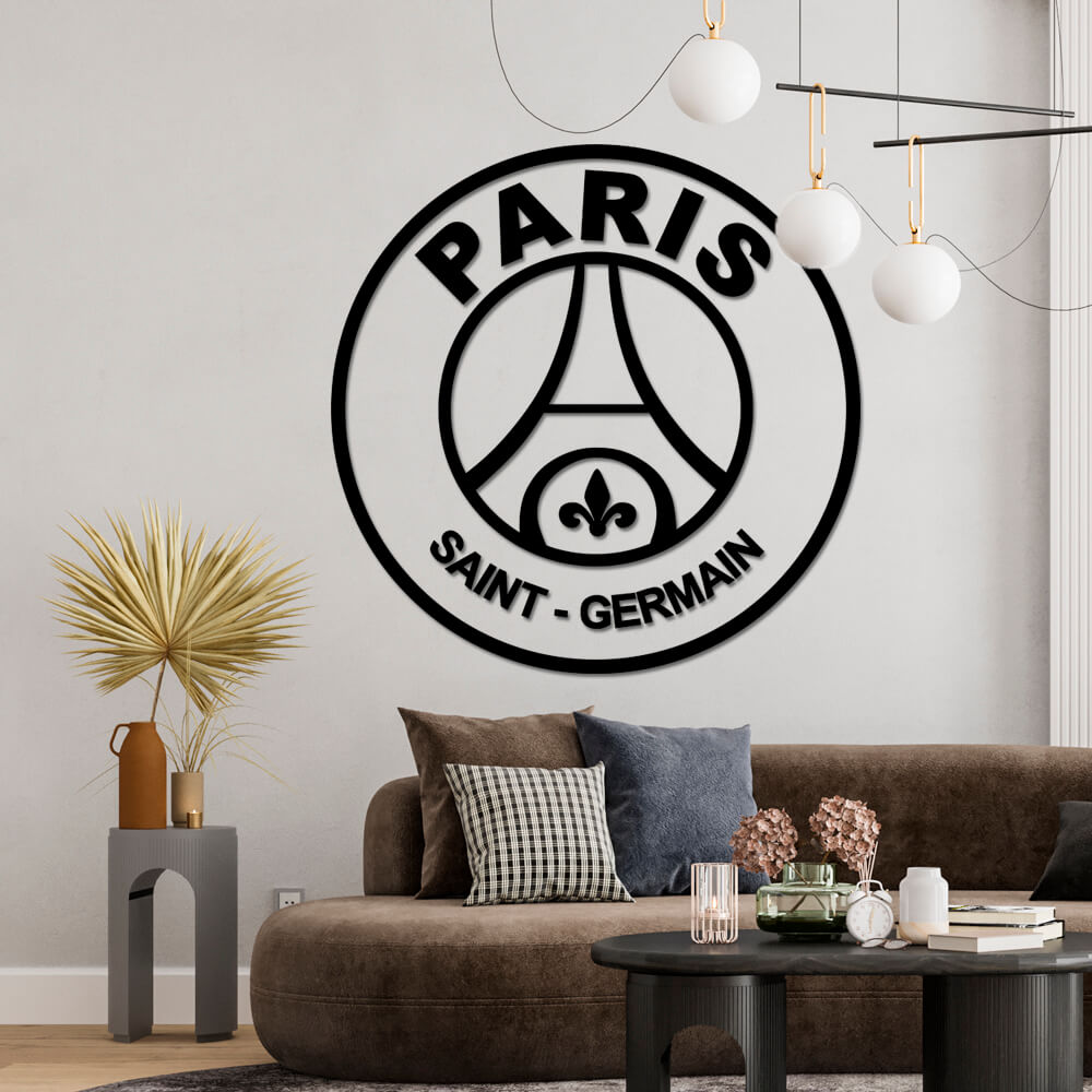 

Панно из дерева Born for Art ФК PSG 90х90 см Черное