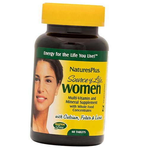 

Витамины для женщин, Source of Life Women, Nature's Plus 60таб (36375010)