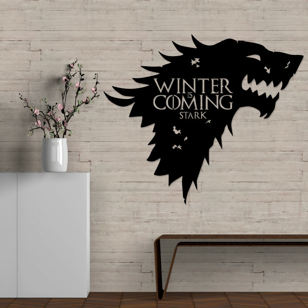 

Панно из дерева Born for Art Winter is coming 115х98 см Черное