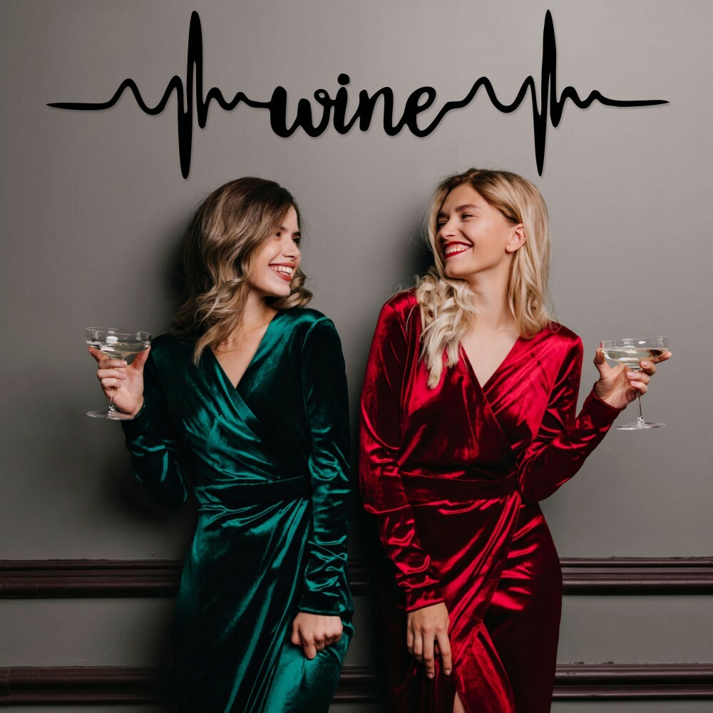

Панно из дерева Born for Art Wine 90х20 см Черное