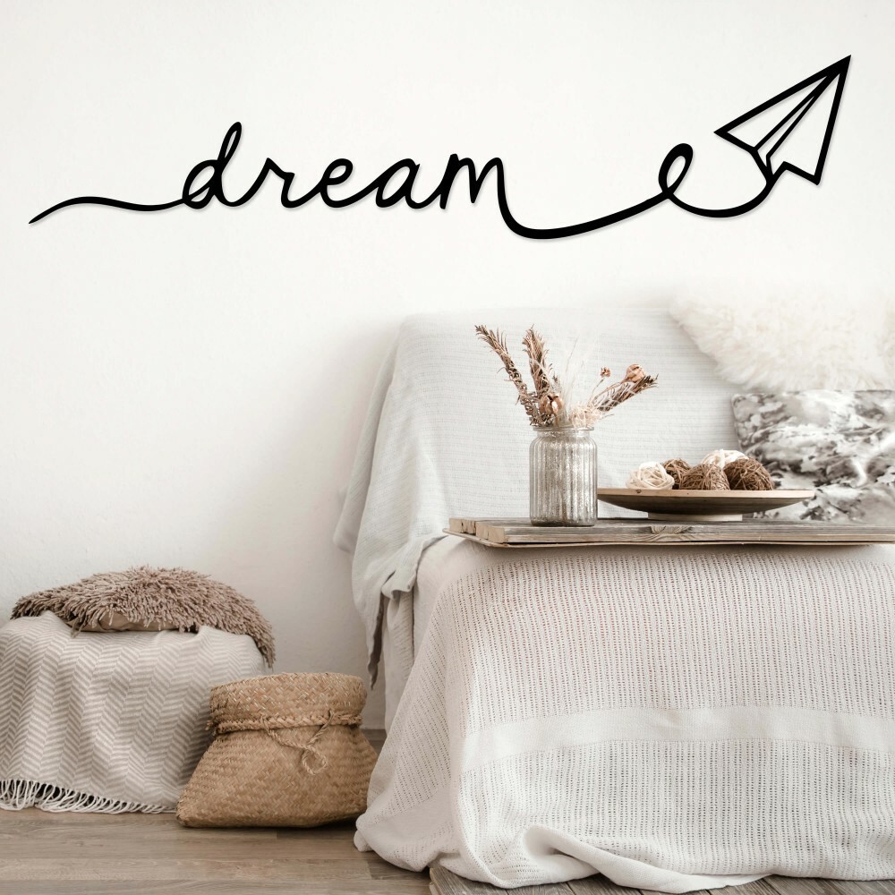 

Панно из дерева Born for Art Dream 90х20 см Черное
