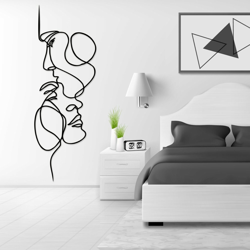

Панно из дерева Born for Art Самые нежные поцелуи 70х24 см Черное