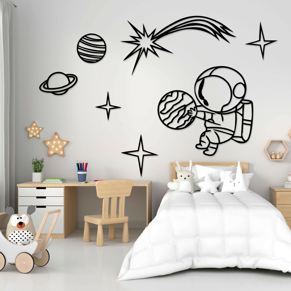 

Панно из дерева Born for Art Мой космос 70х70 см Черное
