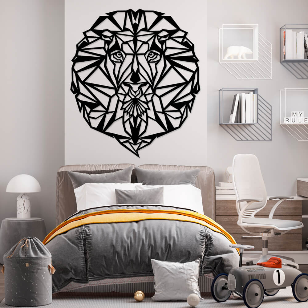 

Панно из дерева Born for Art Mandala Leo 70х60 см Черное