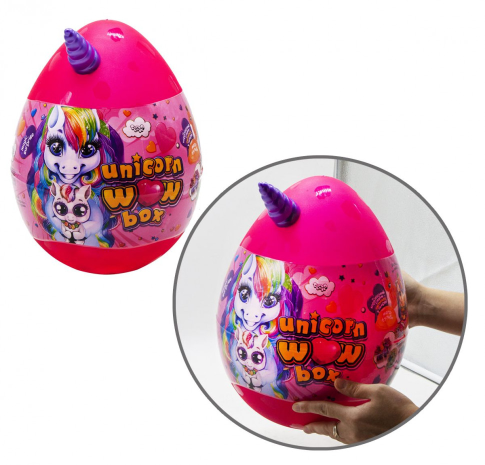 

Набор для творчества в яйце "Unicorn WOW Box" UWB-01-01U для девочек (Розовый)