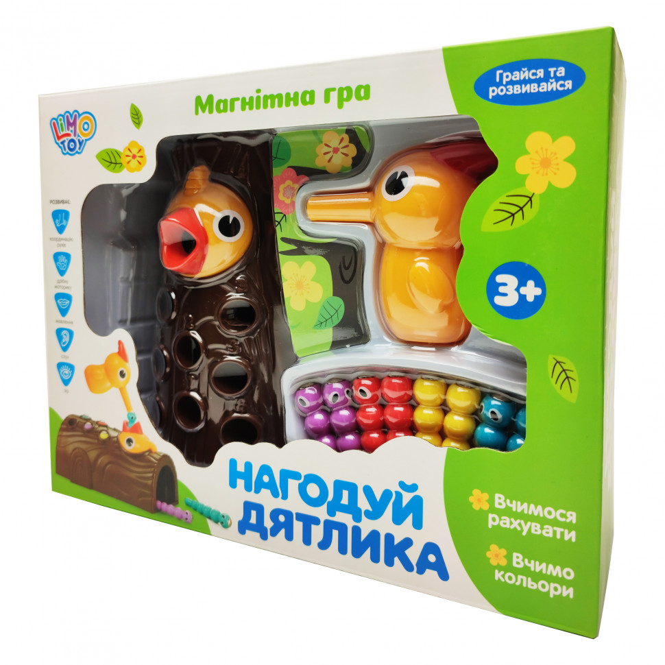 Магнитная игра Limo Toy FT 0015 Накорми дятла 27х21х10 см – фото, отзывы,  характеристики в интернет-магазине ROZETKA от продавца: J&D Company |  Купить в Украине: Киеве, Харькове, Днепре, Одессе, Запорожье, Львове