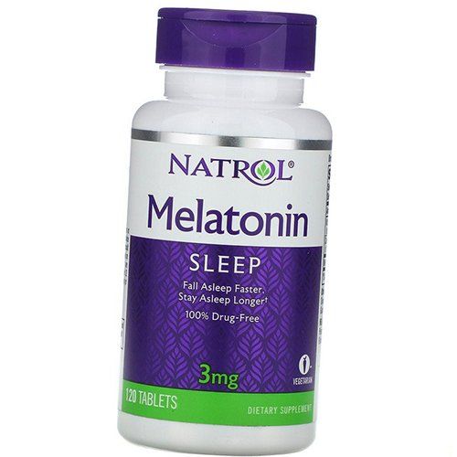 

Мелатонин, Melatonin 3, Natrol 120таб (72358004)