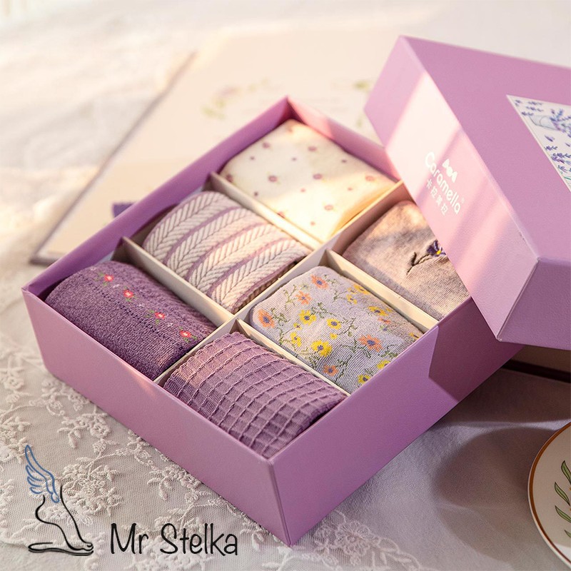

Набор женских носков Caramella "Purple Flowers", 6 пар, 35-39р (22-24 см) CA-40 A