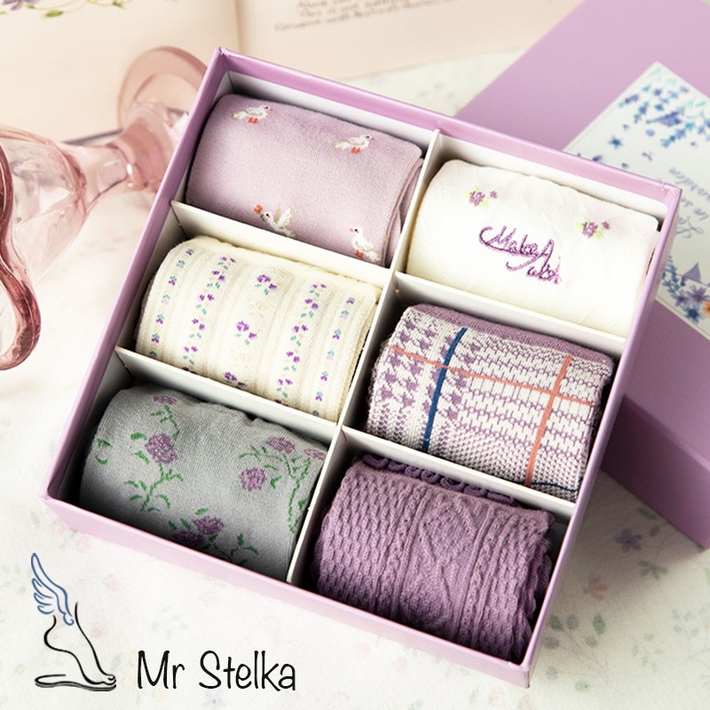 

Набор женских носков Caramella "Purple Story", 6 пар, 35-39р (22-24 см) CA-40 B