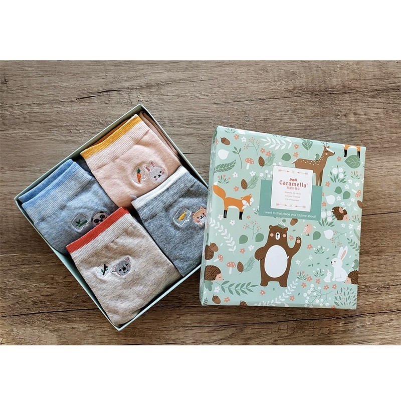 

Набор носков "Cute animals", 4 пары, 35-39р (22-24 см) CA-04