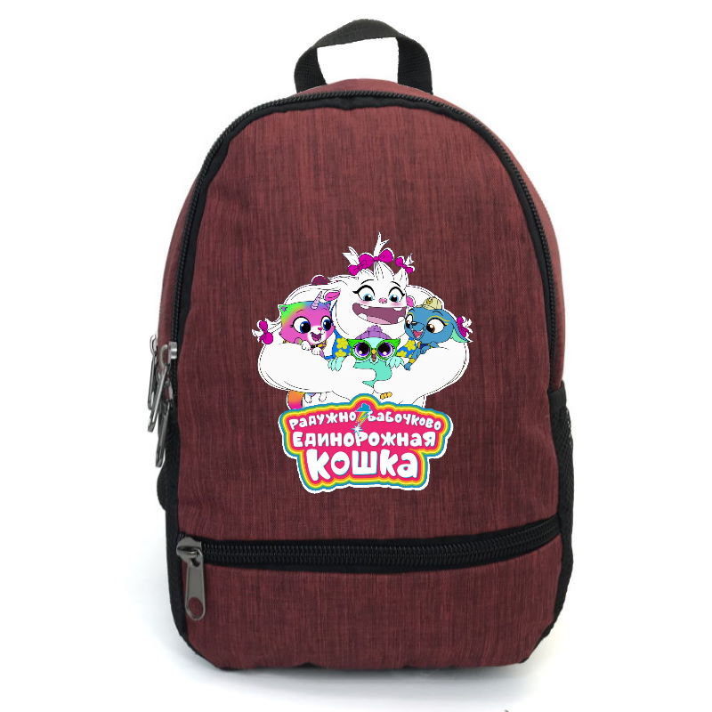 

Рюкзак детский Радужно бабочково единорожная кошка Cappuccino Toys (Rainbow Butterfly Unicorn Kitty-001) красный