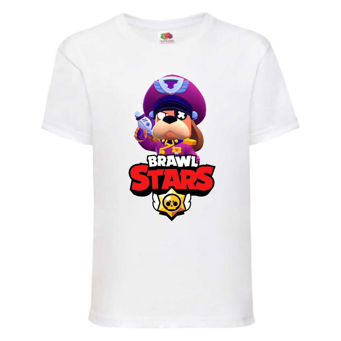 

Футболка детская Brawl Stars Colonel Ruffs (Бравл Старс Генерал Гавс) белая 152 см