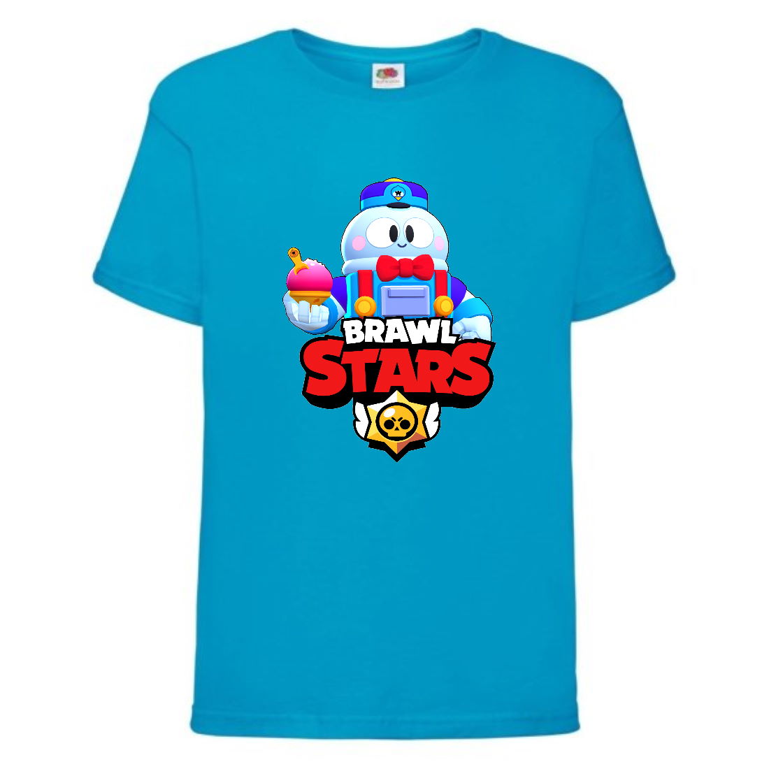 

Футболка детская Brawl Stars Lou (Бравл Старс Лу) синяя 104 см