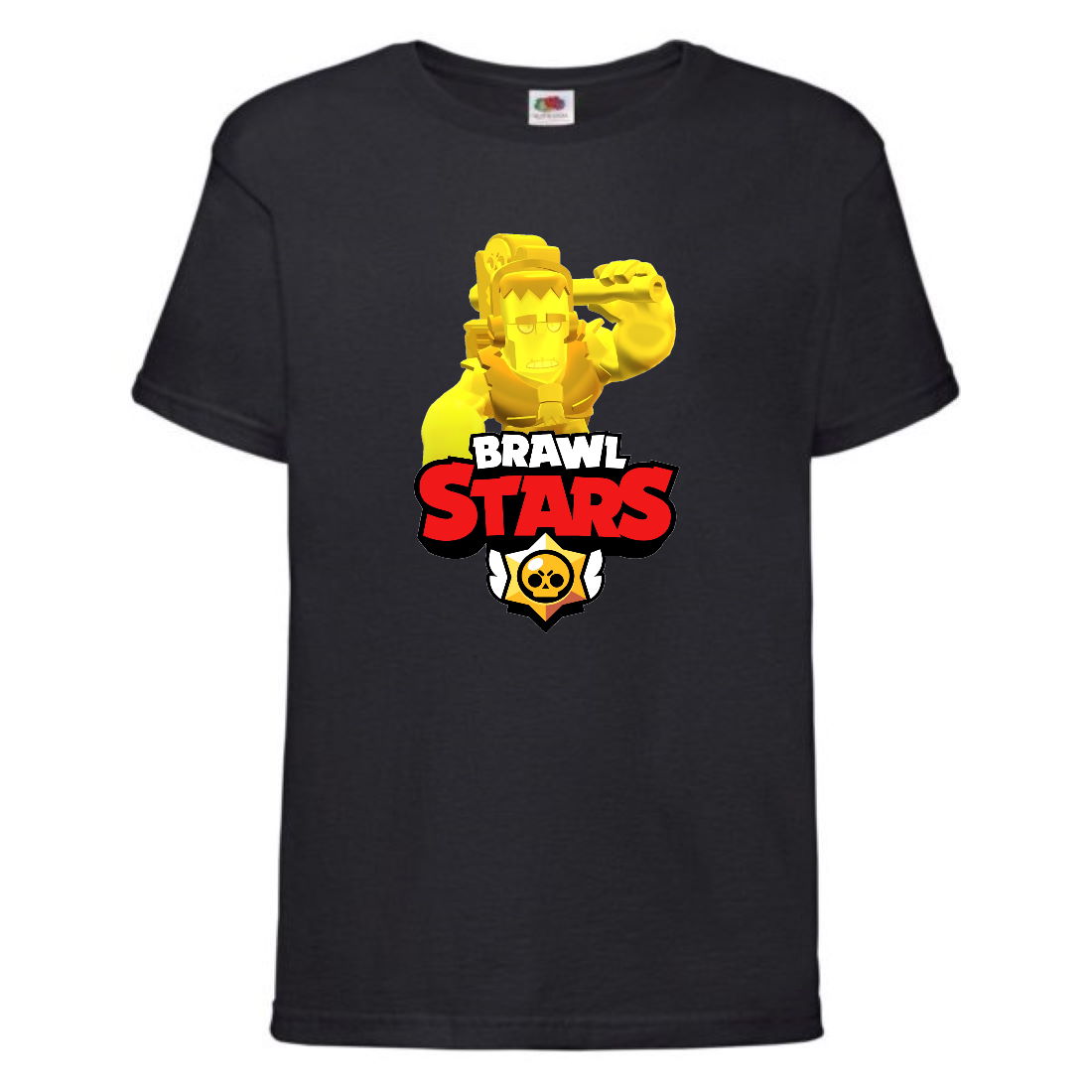 

Футболка детская Brawl Stars Frank Gold (Бравл Старс Фрэнк Золотой) черная 116 см