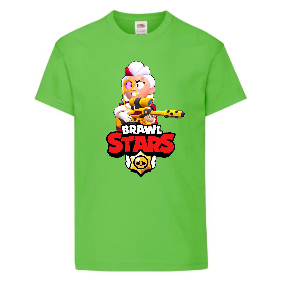 

Футболка детская Brawl Stars Belle Gold (Бравл Старс Бэлль Золотая) светлозеленая 152 см