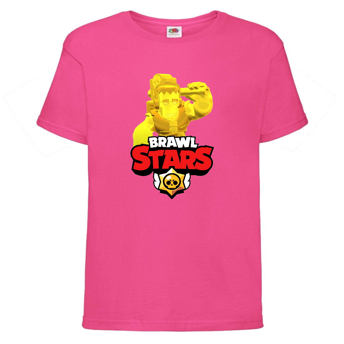

Футболка детская Brawl Stars Frank Gold (Бравл Старс Фрэнк Золотой) малиновая 164 см