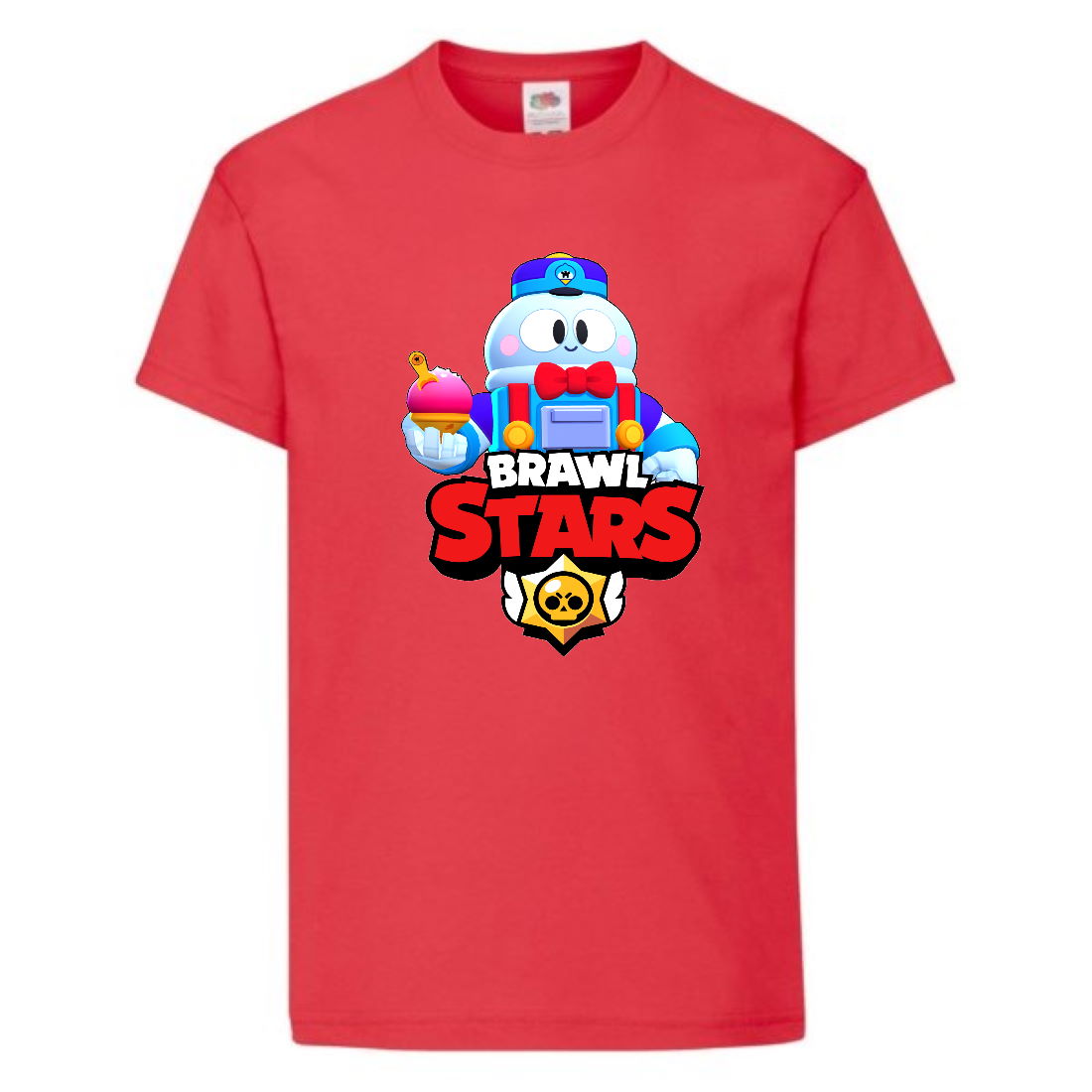 

Футболка детская Brawl Stars Lou (Бравл Старс Лу) красная 164 см