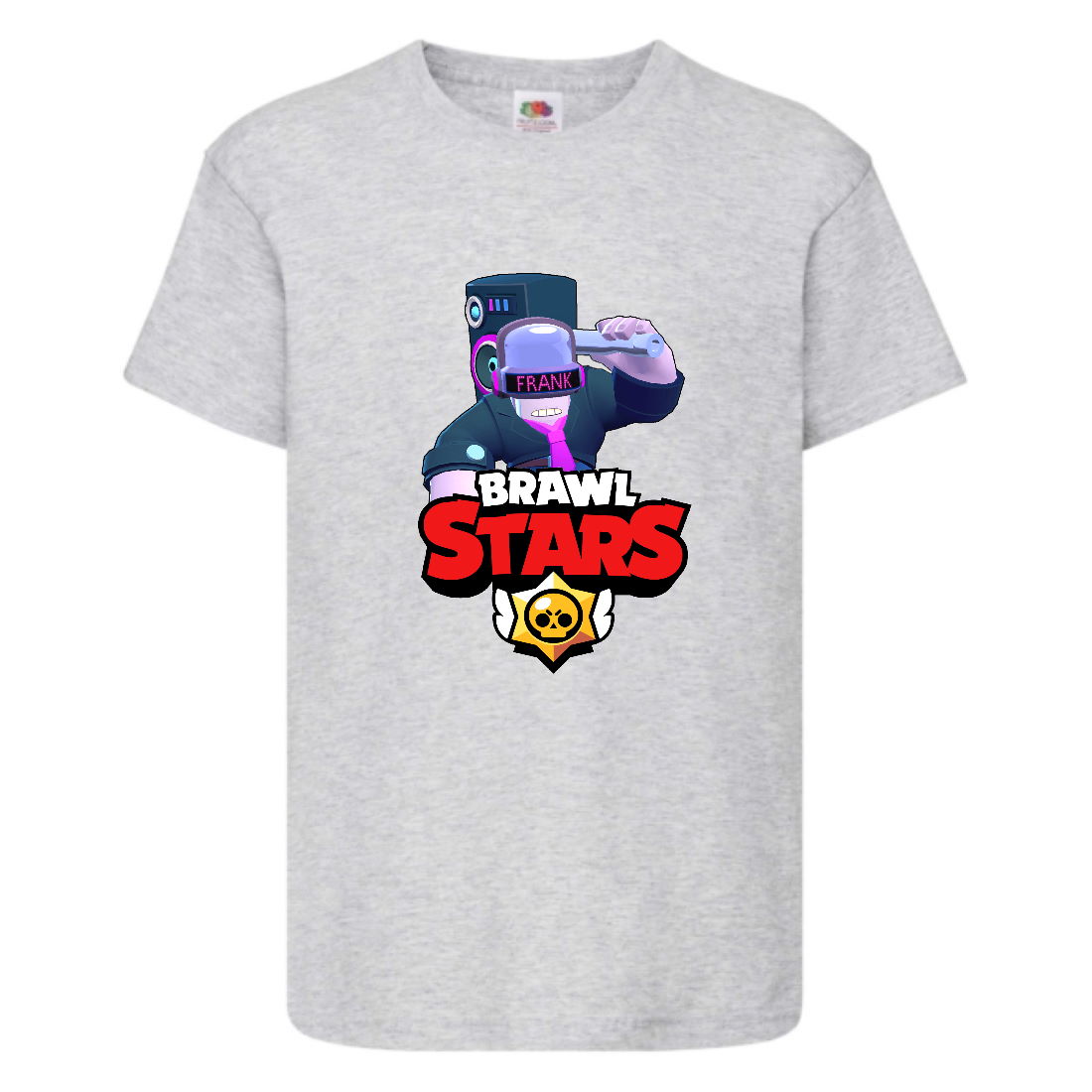

Футболка детская Brawl Stars DJ Frank (Бравл Старс Фрэнк Диджей) серая 104 см