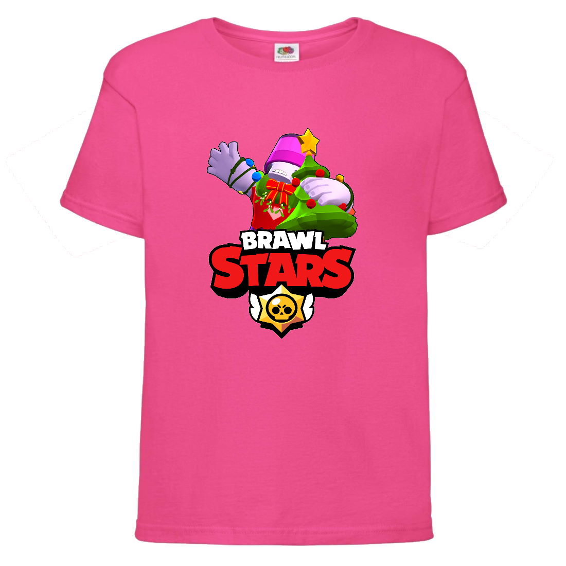 

Футболка детская Brawl Stars Holiday Frank (Бравл Старс Фрэнк Праздничный) малиновая 152 см