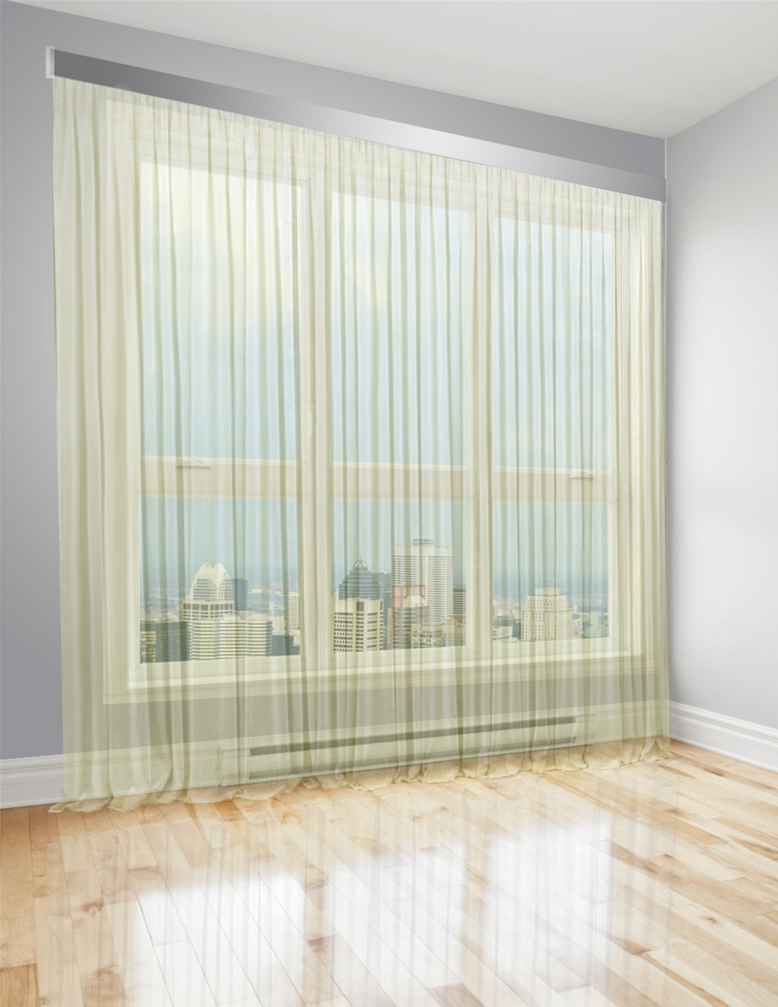 

Тюль Di&Di Батист прозрачный 250х245 Золотистый