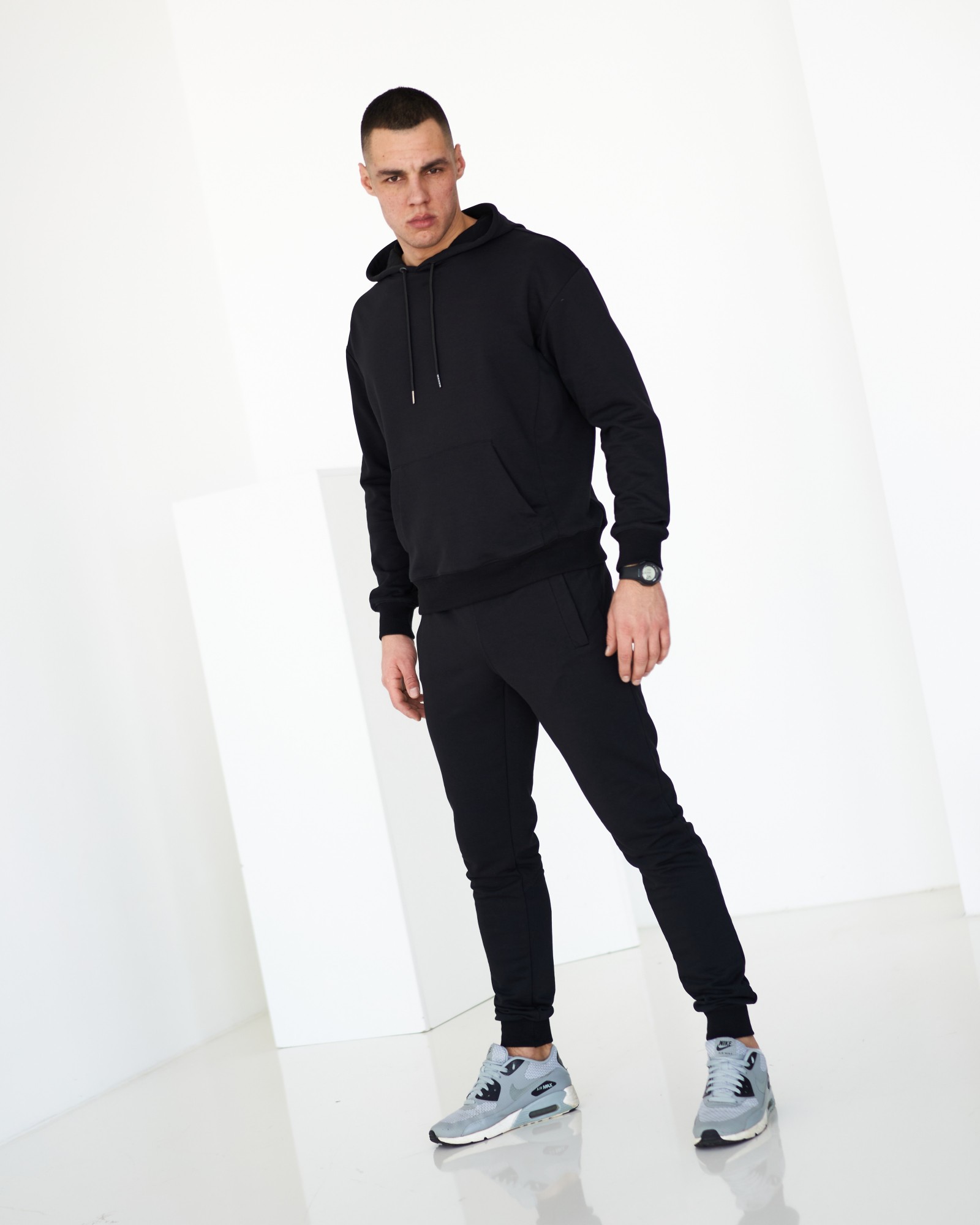 

Спортивный костюм тонкий GR8 active wear модель 366т3-черный-2 размер 2XL