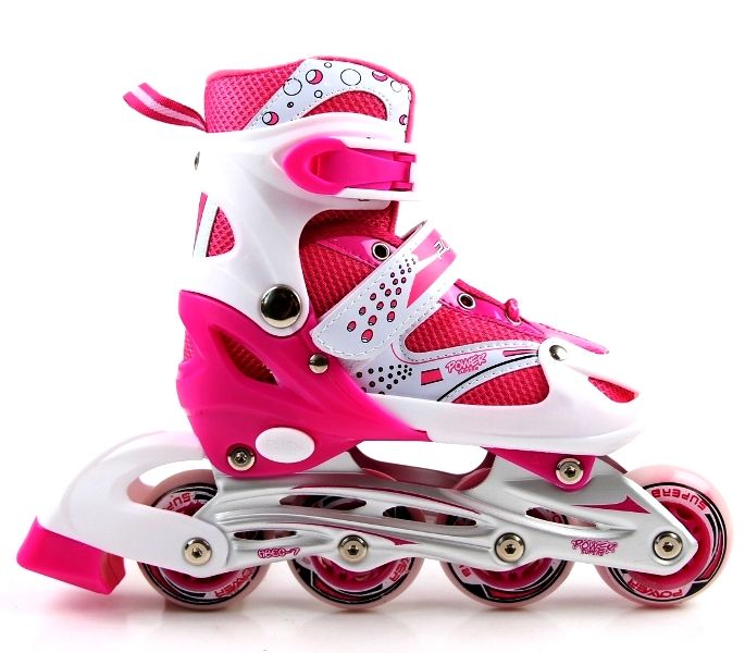 

Роликовые коньки детские Superpower Pink р.38-42 (SD)