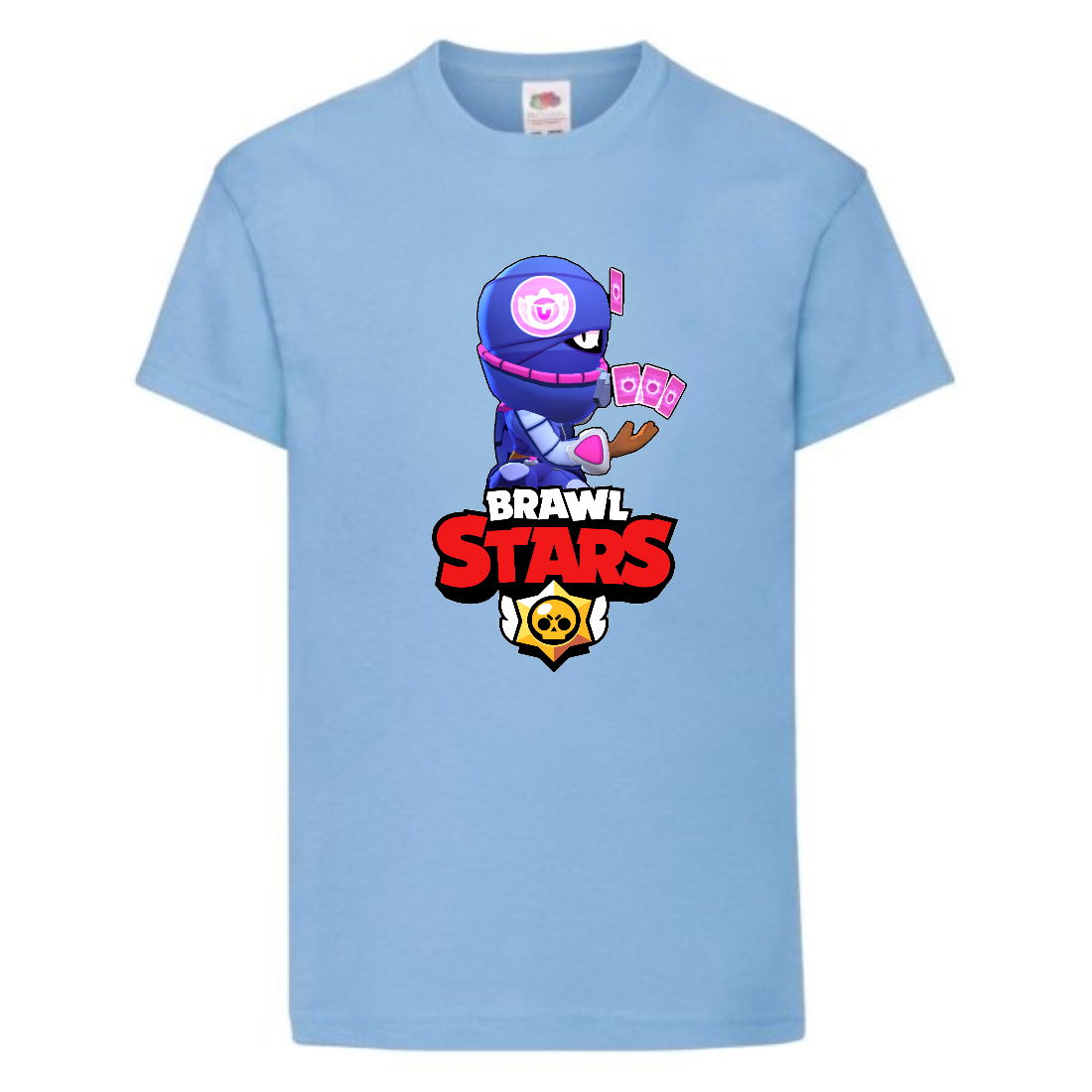 

Футболка детская Brawl Stars Tara Ninja (Бравл Старс Тара Ниндзя) голубая 104 см