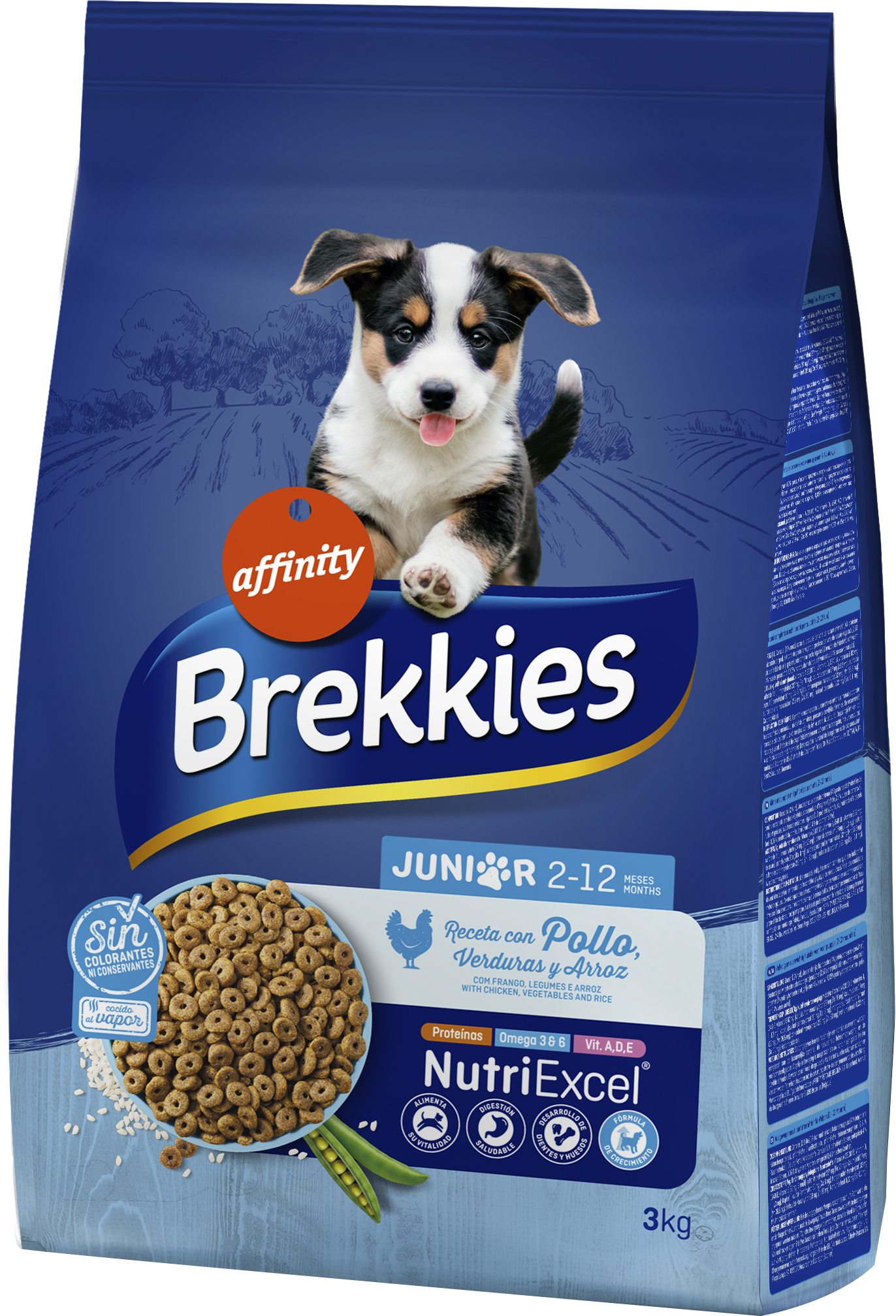 

Сухой корм Brekkies Dog Junior для молодых собак с курицей 3 кг (8410650202112)
