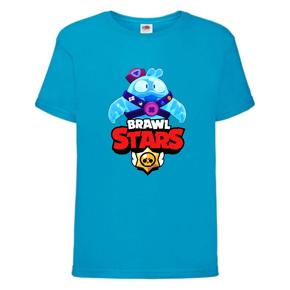 

Футболка детская Brawl Stars Squeak (Бравл Старс Скуик) синяя 164 см