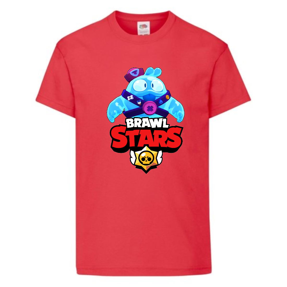 

Футболка детская Brawl Stars Squeak (Бравл Старс Скуик) красная 104 см