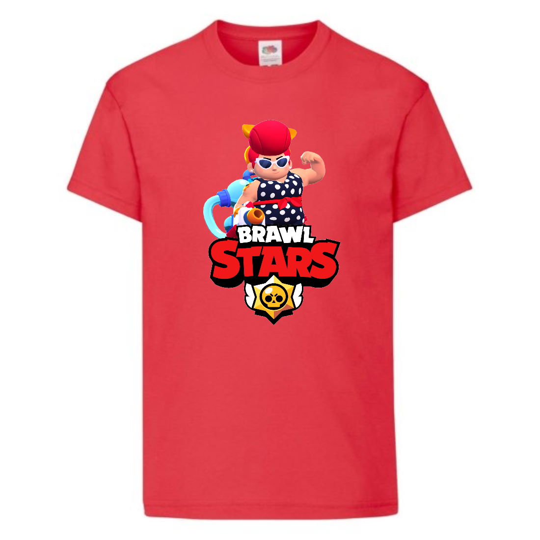

Футболка детская Brawl Stars Pam Beach (Бравл Старс Пэм Пляжная) красная 104 см