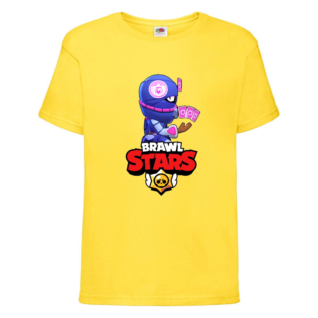 

Футболка детская Brawl Stars Tara Ninja (Бравл Старс Тара Ниндзя) желтая 104 см