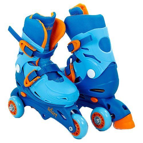 

Роликовые коньки раздвижные детские YX-0153 Zelart 27-30 Голубо-синий (60363016)