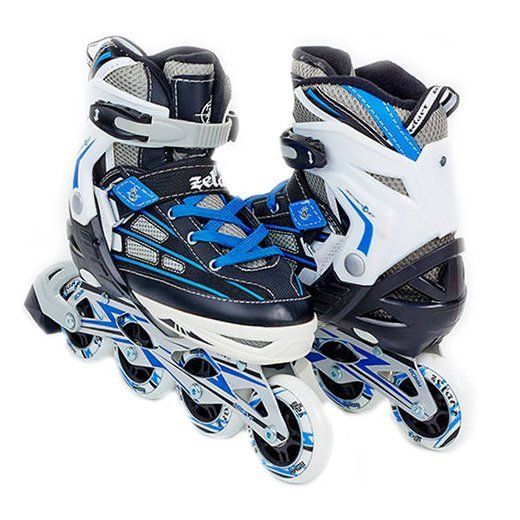 

Роликовые коньки раздвижные Z-812 Zelart 34-37 Черно-синий (60363093)